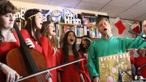 The Polyphonic Spree performs a Tiny Desk Concert.